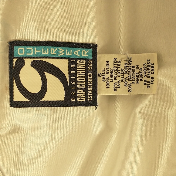 Vintage GAP Insulated Vest Warm Down Fill Side Adjustable Cobalt Blue Silver Int - Picture 6 of 9